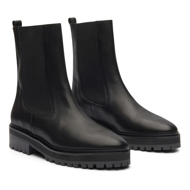 Boots Cuir N°517 | Negro