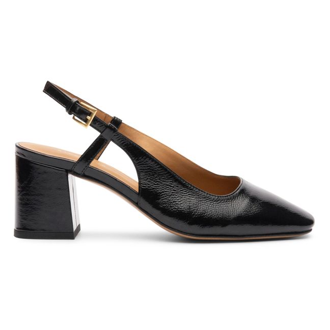 Escarpins Slingback Vernis N°617 | Noir