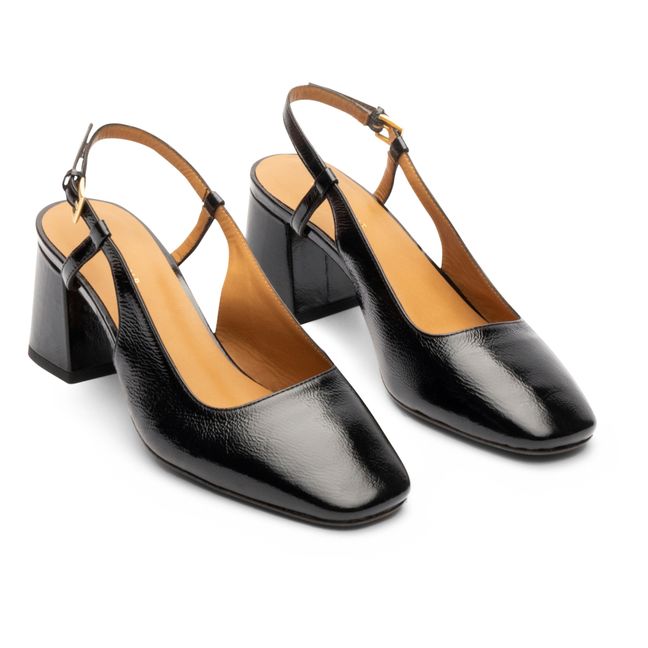 Zapatos de tacón de charol N°617 | Negro