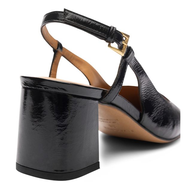 Escarpins Slingback Vernis N°617 | Noir