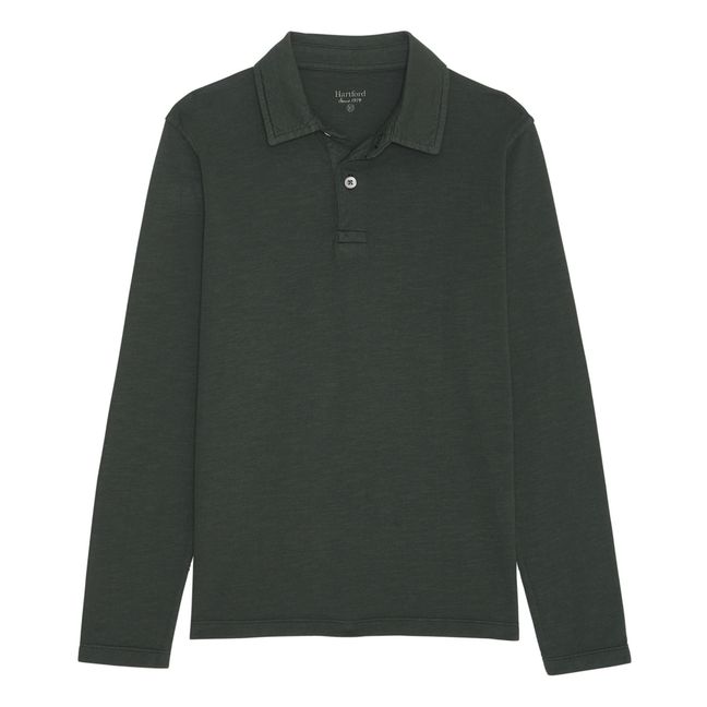 Cotton polo shirt | Khaki
