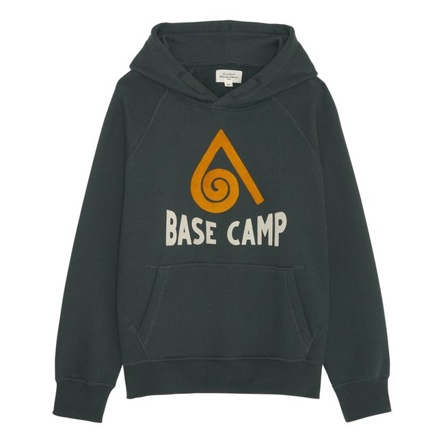 Sudadera con capucha Base Camp | Verde Oscuro