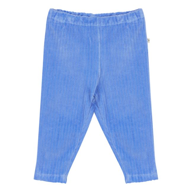 Legging Coton Bio Velours Côtelé Edo | Bleu