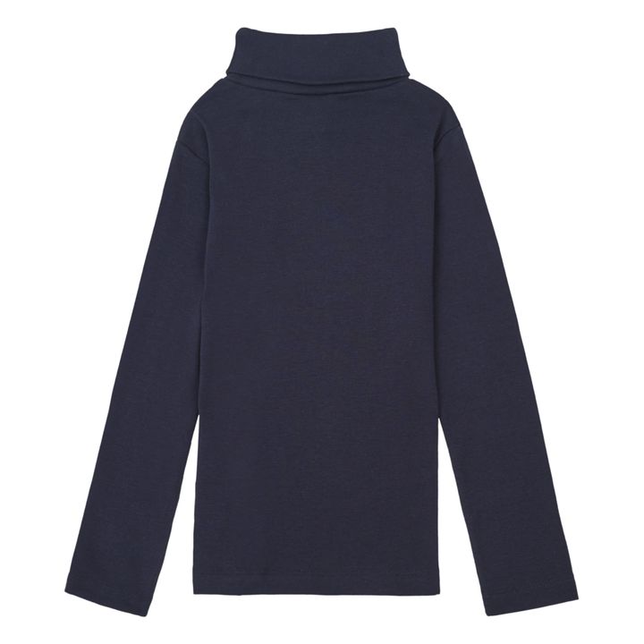 Organic cotton undershirt | Navy blue- Product image n°2
