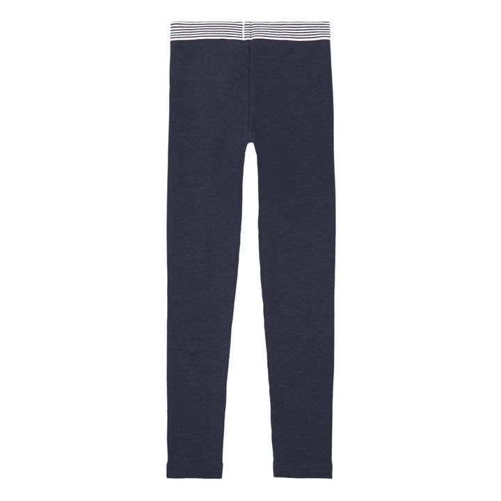 Striped waistband legging | Navy blue- Product image n°1