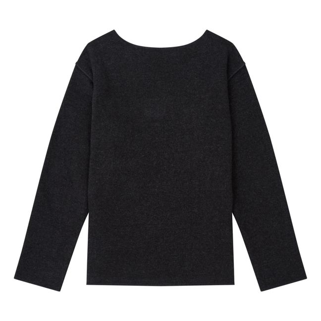Jersey de punto con bolsillo | Gris Antracita