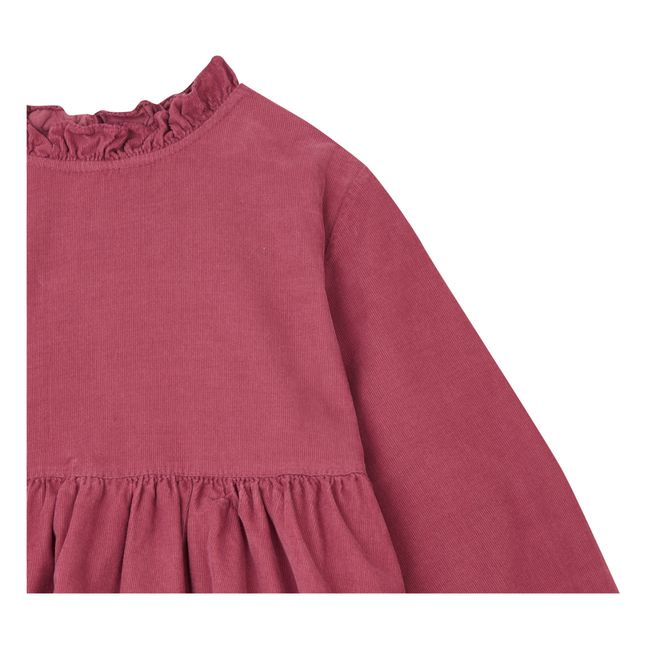 Milleraies Velvet Dress | Raspberry red