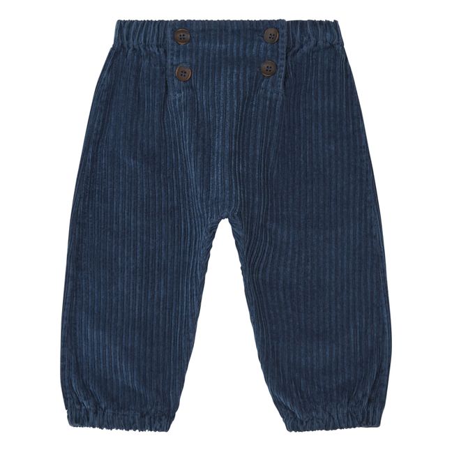 Sarouel Velours | Bleu marine