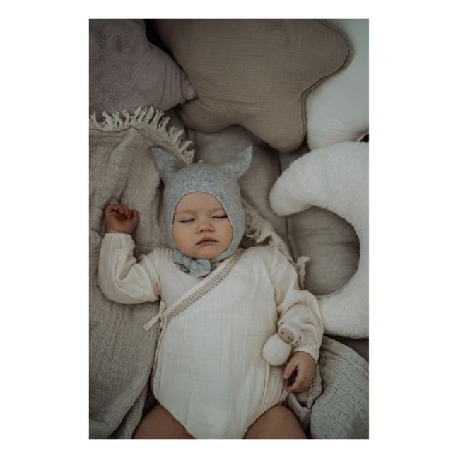 Babymütze Kaschmir Kitty | Grau