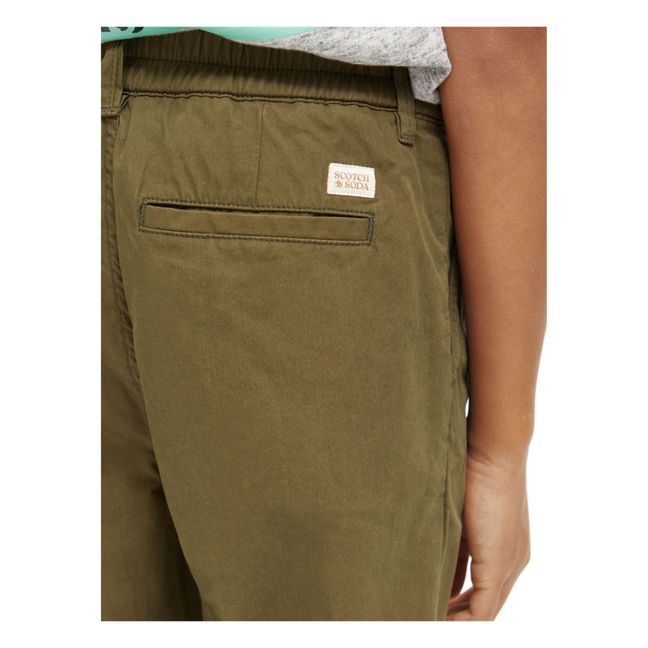 Pantaloni chino larghi | Verde militare