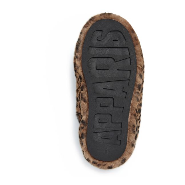 Chaussons Misha Façon Fourrure | Léopard