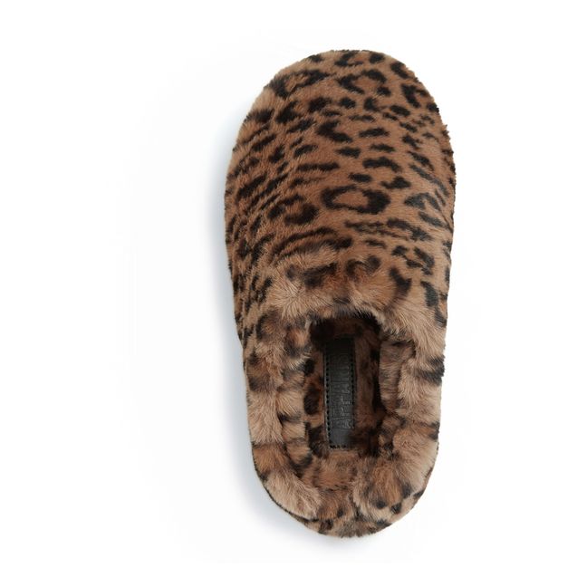 Chaussons Misha Façon Fourrure | Leopardo