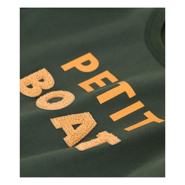 Sweat en Molleton Petit Boat | Verde Oscuro