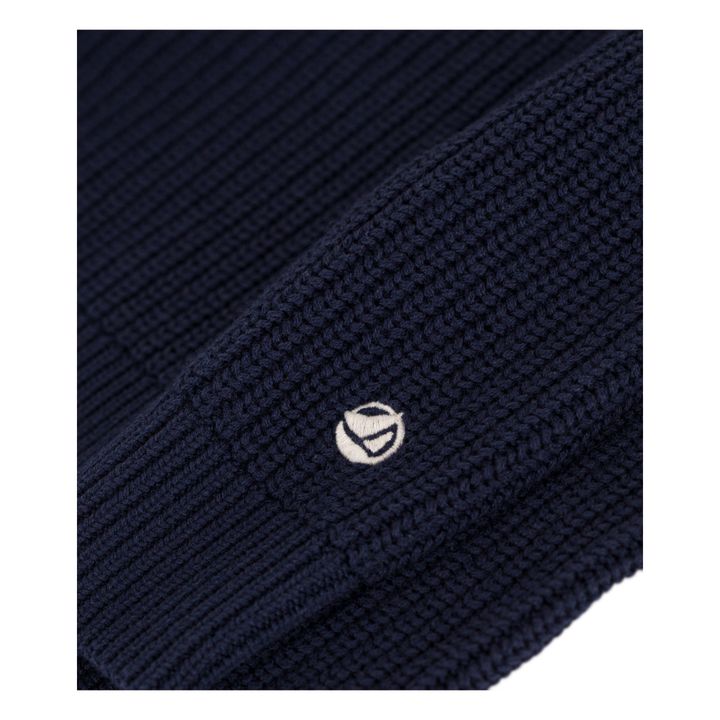 Maglione lavorato a maglia | Blu marino- Immagine del prodotto n°1