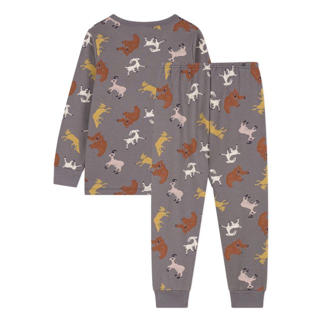Pyjama en Molleton Animaux | Maulwurfsfarben