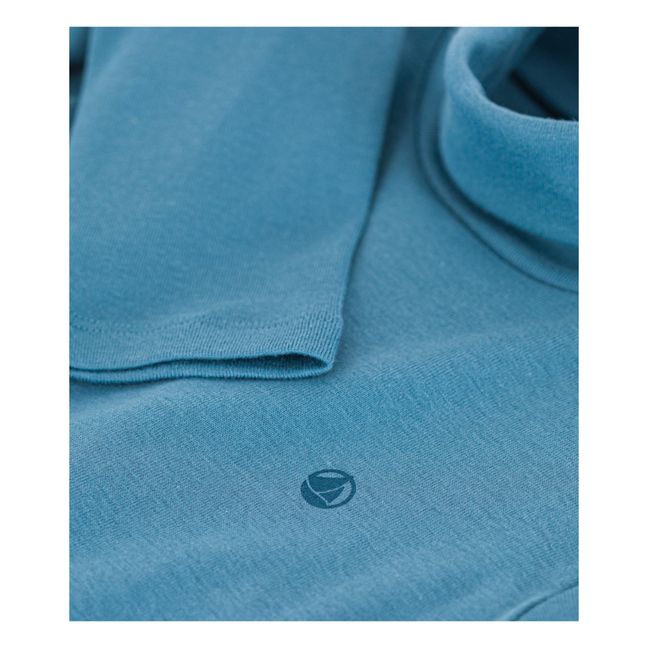 Sous-Pull Coton Bio Uni | Blau