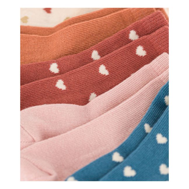 Lot 5 Paires de Chaussettes Coeurs | Ruggine
