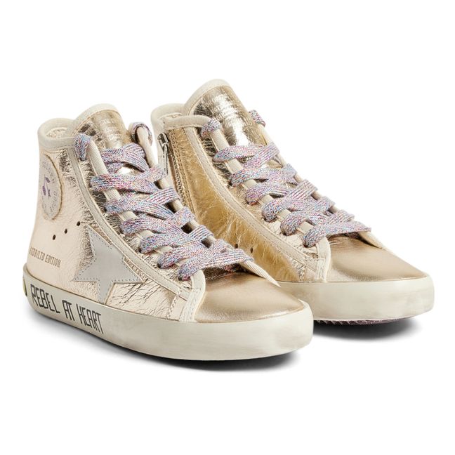 Bonpoint x Golden Goose - Baskets à Lacets Montantes | Doré