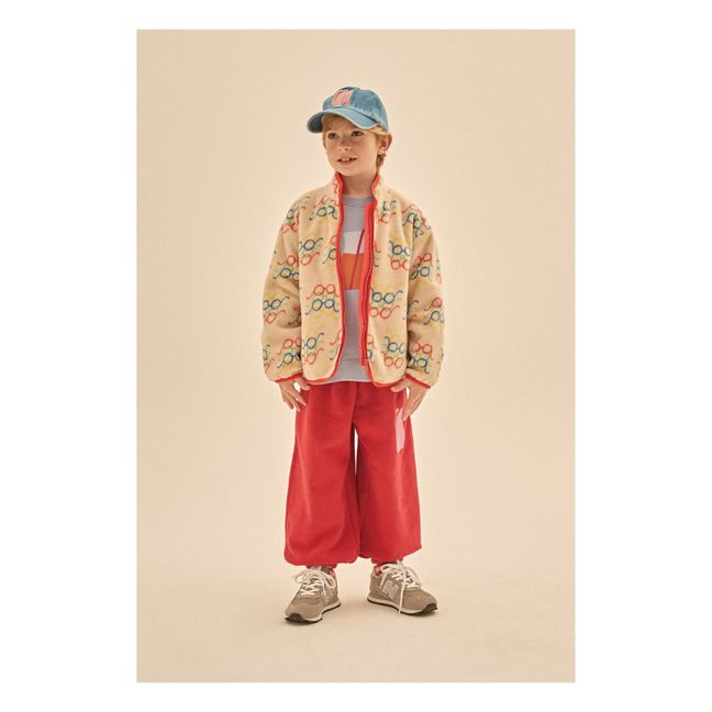 Occhiali con giacca Polar | Crema
