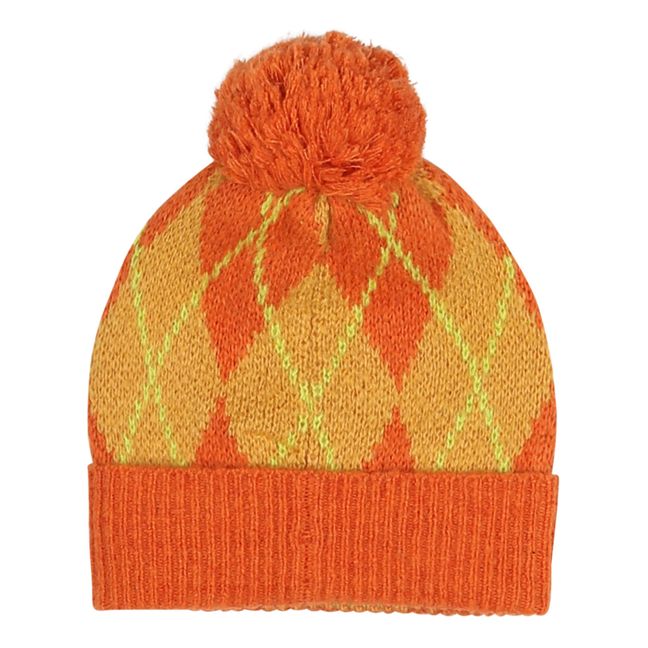Pompom-Mütze | Orange
