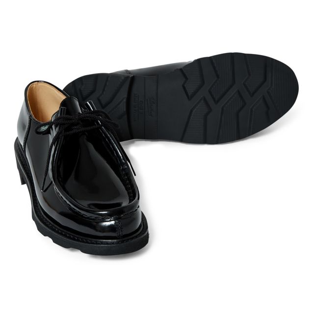 Michael Derby Shoes | Bright black