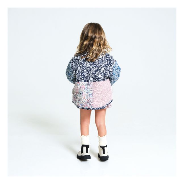 Veste Matelassée Patchwork Devon | Bleu