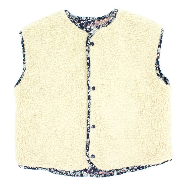 Veste Sans Manches Matelassée Patchwork Devon | Bleu