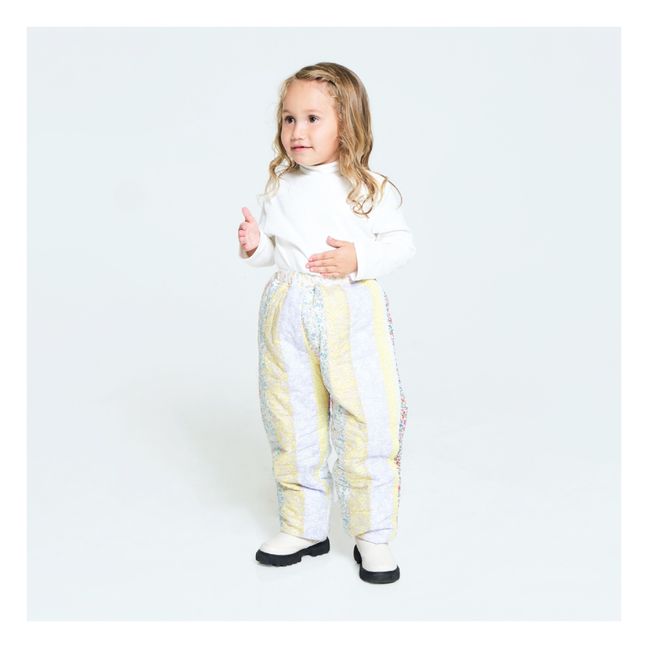 Bingley Patchwork Quilted Trousers | Yellow