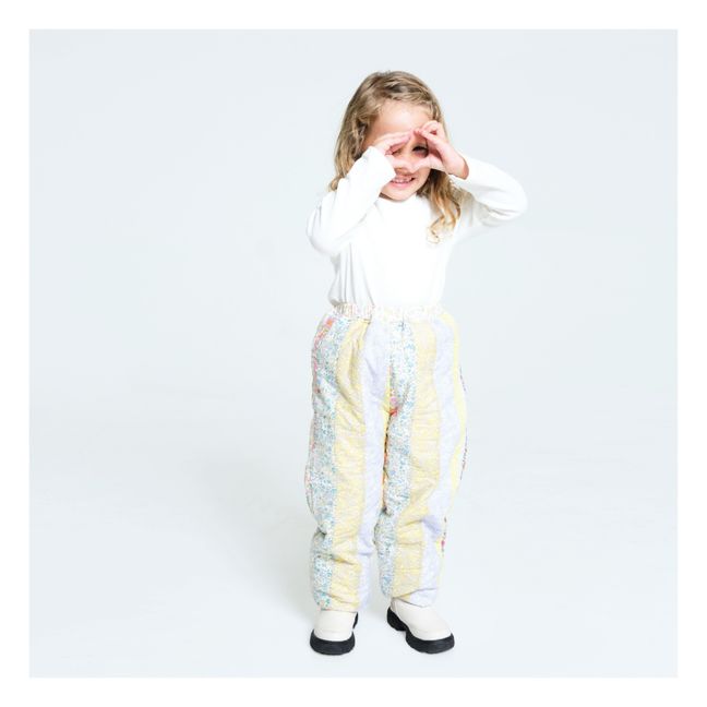 Pantalon Matelassé Patchwork Bingley | Jaune