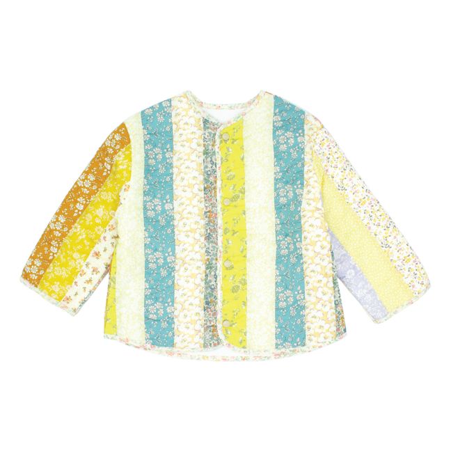 Bingley Patchwork Quilted Jacket | Yellow