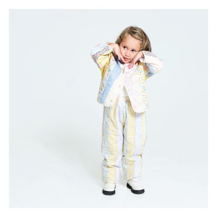 Chaqueta acolchada Bingley Patchwork | Amarillo- Imagen del producto n°2