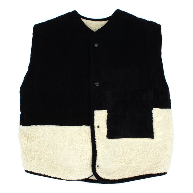 Sleeveless Quilted Jacket Recycled Materials London | Black