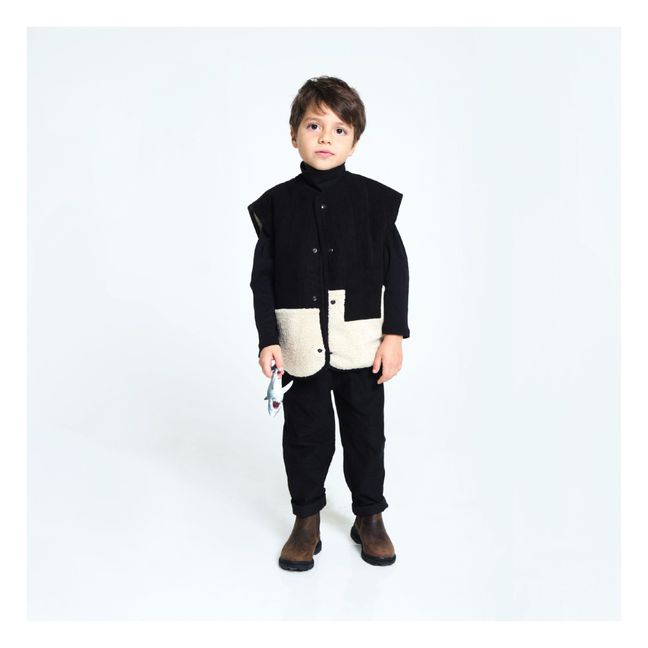 Sleeveless Quilted Jacket Recycled Materials London | Black