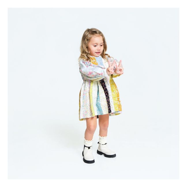 Robe Patchwork Sarah | Jaune