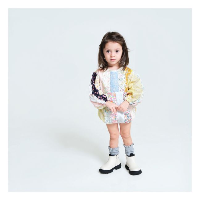 Barboteuse Patchwork Paulina | Jaune