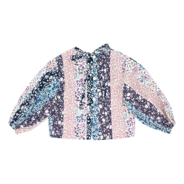 Francis Patchwork Blouse | Blue- Product image n°2