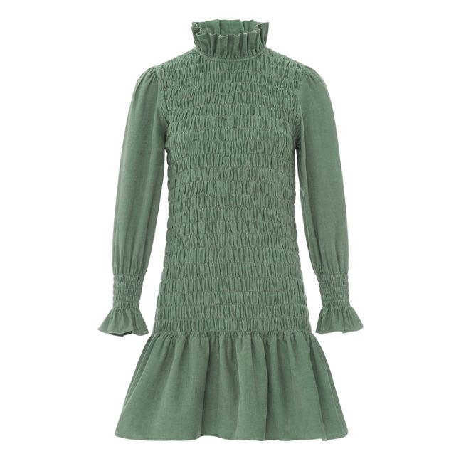 Vestido corto de pana Aleria | Verde