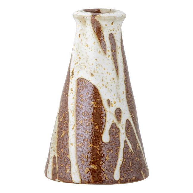 Savitri stoneware candleholder | Brown