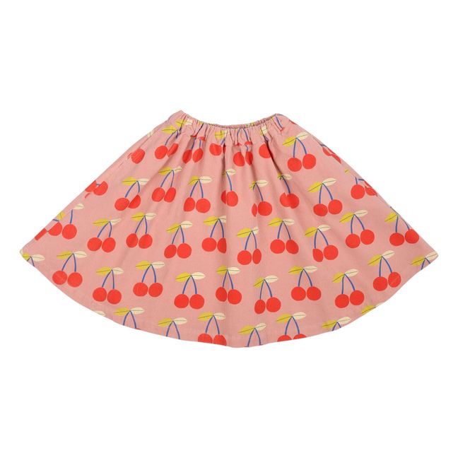 Cherry Corduroy Skirt | Pink