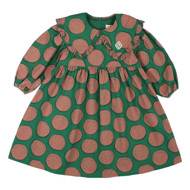 Kleid Pois | Grün