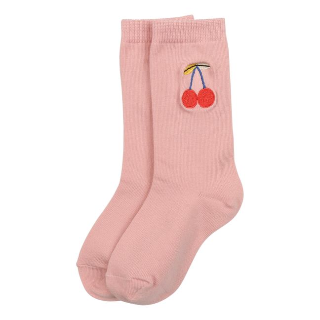 Cherry socks | Pink