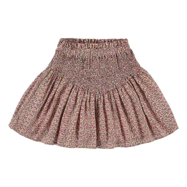 Jupe Coton Fleurie Rodate | Rose