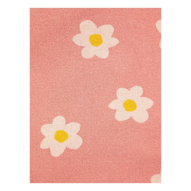 Pyjama Coton Bio Cache-Cœur Fleurs | Pink