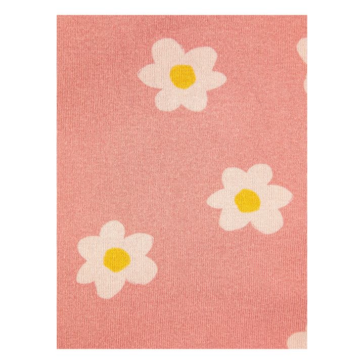 Pijama de algodón ecológico con parche de flor y corazón | Rosa- Imagen del producto n°3