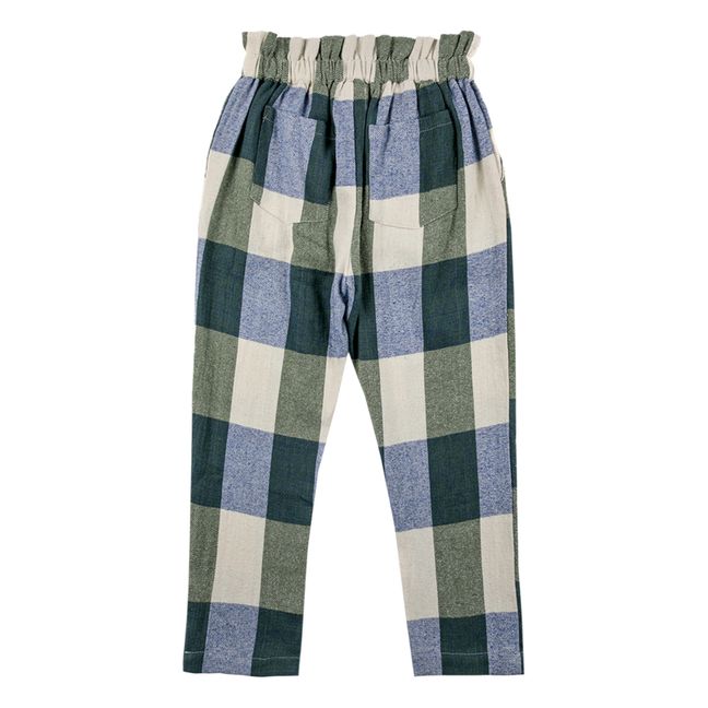 Pantalon Flanelle Carreaux | Vert