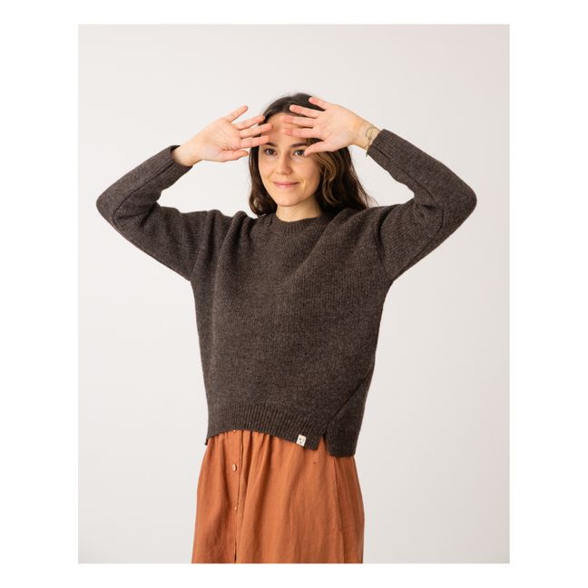 Pull Mérinos et Alpaga - Collection Femme  | Heather grey
