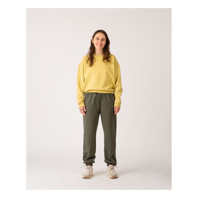 Sweatshirt Bio-Baumwolle - Damenkollektion  | Blasses Gelb