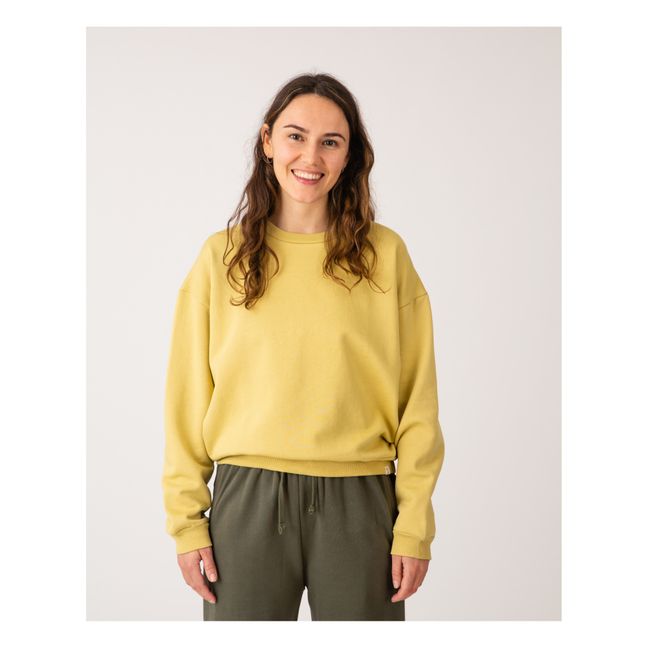 Sweat Coton Bio - Collection Femme  | Pale yellow