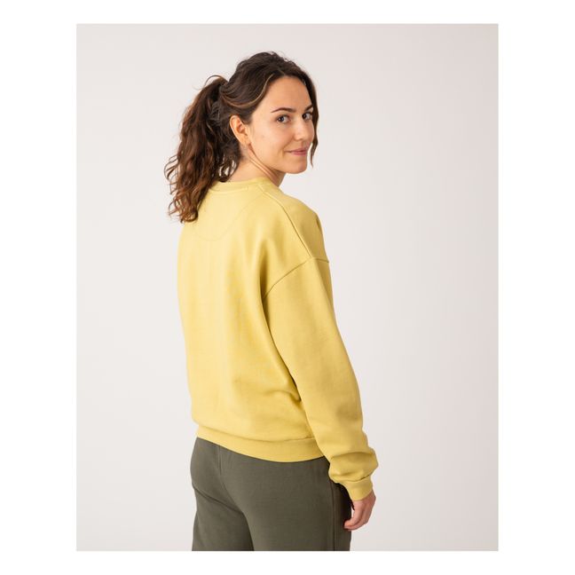 Sweat Coton Bio - Collection Femme  | Jaune pâle