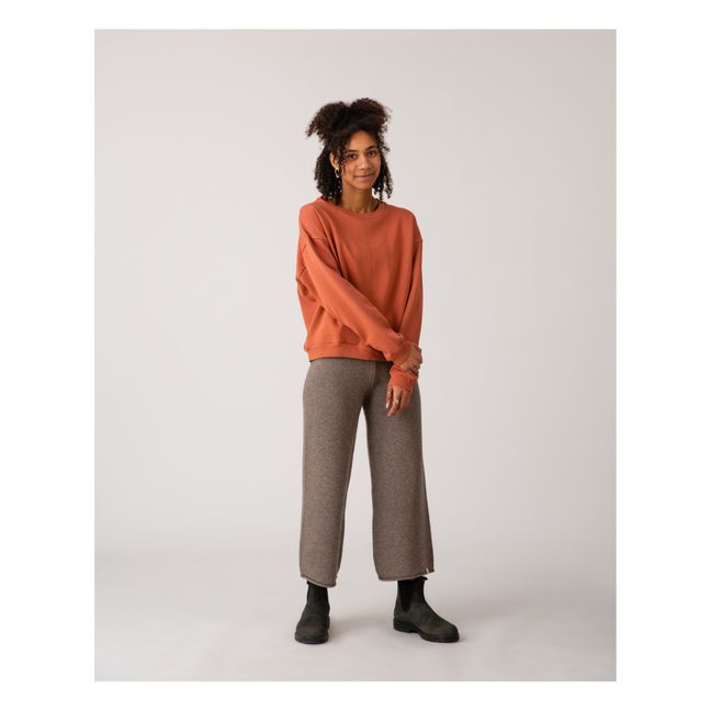 Sweat Coton Bio - Collection Femme  | Terracotta